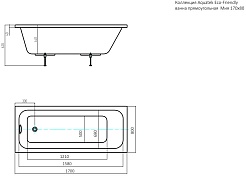 Aquatek Акриловая ванна Мия 170x80 – фотография-8